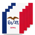 Iowa State Flag ceramic coasters set of 4
