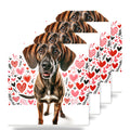Rhodesian Ridgeback ceramic coasters set of 4