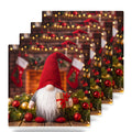 Holiday Gnome ceramic coasters set of 4