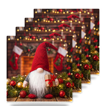 Holiday Gnome ceramic coasters set of 4
