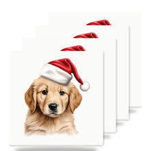 Golden Retriever Puppy Drawing ceramic coasters set of 4