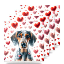 Bluetick Coonhound ceramic coasters set of 4