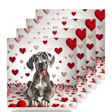 Great Dane ceramic coasters set of 4