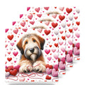 Briard ceramic coasters set of 4