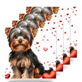 Yorkshire Terrier ceramic coasters set of 4