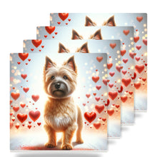 Cairn Terrier ceramic coasters set of 4