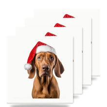 Redbone Coonhound ceramic coasters set of 4