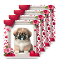 Pekingese ceramic coasters set of 4