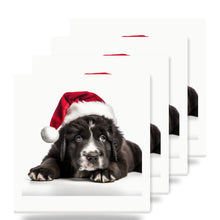 Newfoundland Puppy ceramic coasters set of 4