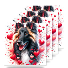 Shetland Sheepdog ceramic coasters set of 4