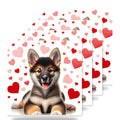 Shiba Inu ceramic coasters set of 4