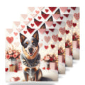 Australian Cattle Dog ceramic coasters set of 4