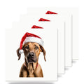 Rhodesian Ridgeback ceramic coasters set of 4