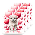 Samoyed ceramic coasters set of 4