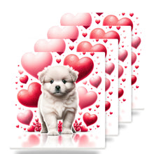 Samoyed ceramic coasters set of 4