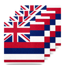Hawaii State Flag ceramic coasters set of 4