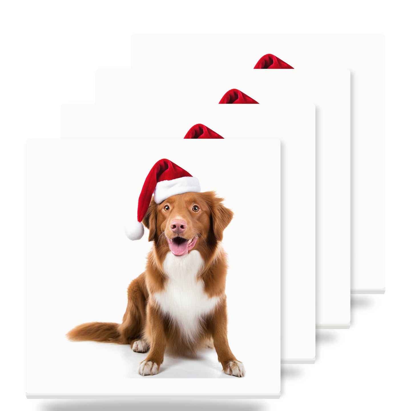 Nova Scotia Duck Tolling Retriever ceramic coasters set of 4