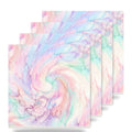 Pastel Tie-Dye ceramic coasters set of 4