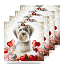 Shih Tzu ceramic coasters set of 4