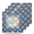 Christmas Snowflakes ceramic coasters set of 4