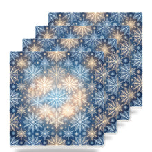 Christmas Snowflakes ceramic coasters set of 4
