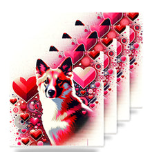 Pembroke Welsh Corgi ceramic coasters set of 4