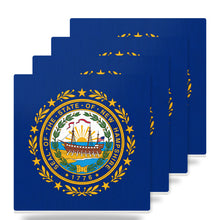 New Hampshire State Flag ceramic coasters set of 4