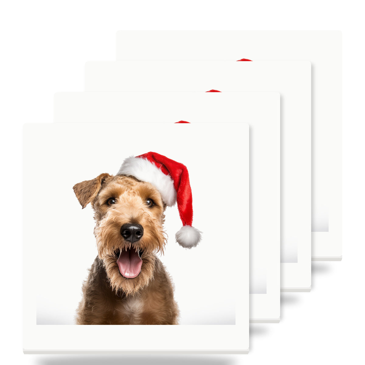 Lakeland Terrier ceramic coasters set of 4