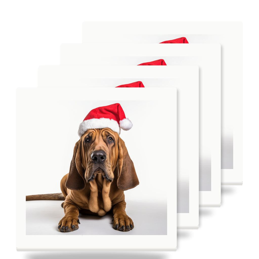 Bloodhound ceramic coasters set of 4