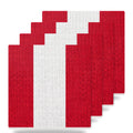 Peru Flag Pride ceramic coasters set of 4