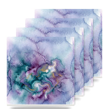 Watercolor Ombre ceramic coasters set of 4