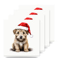 Glen of Imaal Terrier Puppy Drawing ceramic coasters set of 4