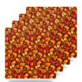 Autumn Leaves ceramic coasters set of 4