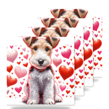 Wire Fox Terrier ceramic coasters set of 4