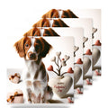 Brittany ceramic coasters set of 4