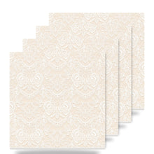 Floral Lace ceramic coasters set of 4