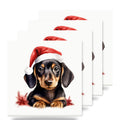 Dachshund Puppy Drawing ceramic coasters set of 4
