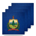 Vermont State Flag ceramic coasters set of 4