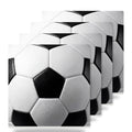 Soccer Ball ceramic coasters set of 4