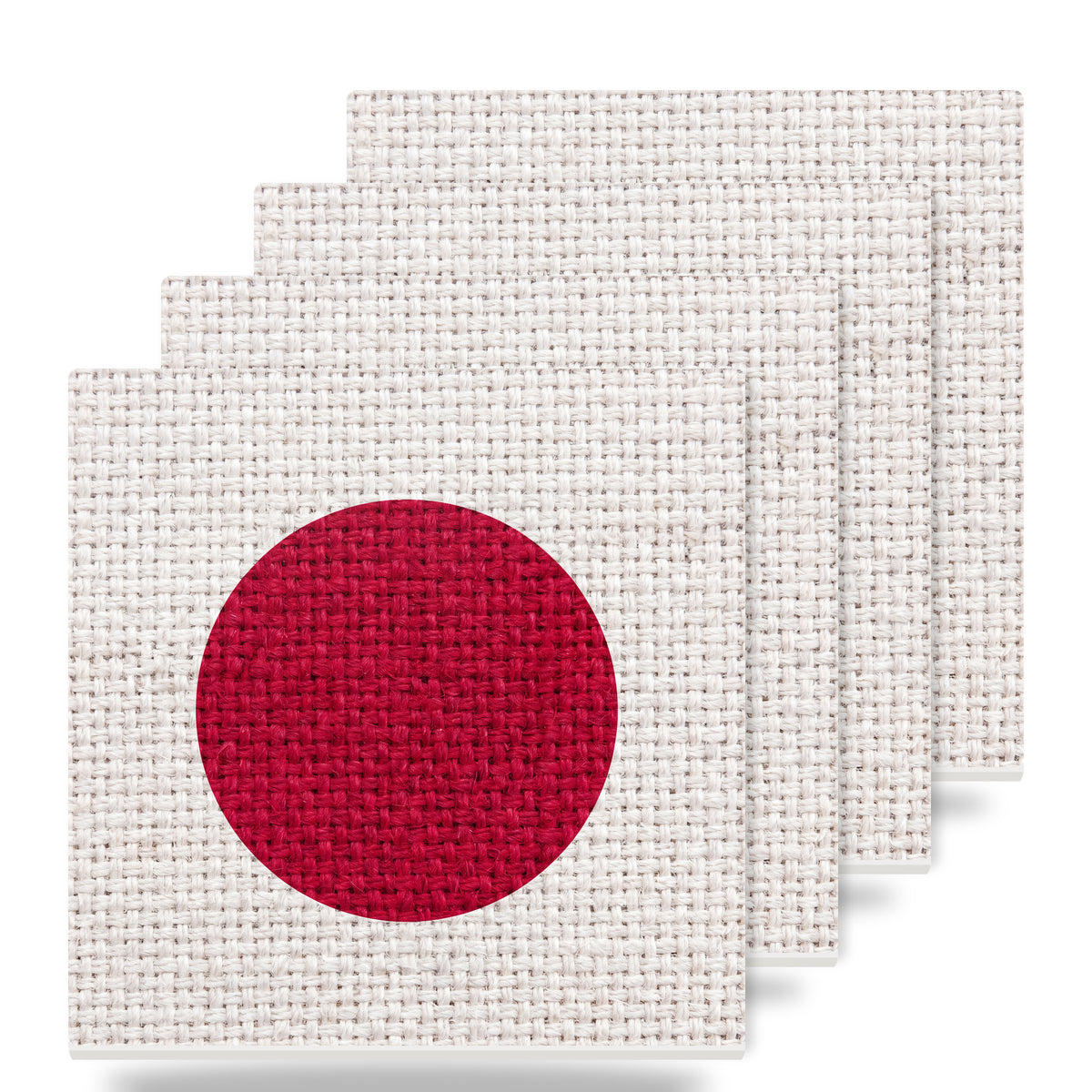 Japan Flag Pride ceramic coasters set of 4