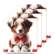 Australian Shepherd ceramic coasters set of 4