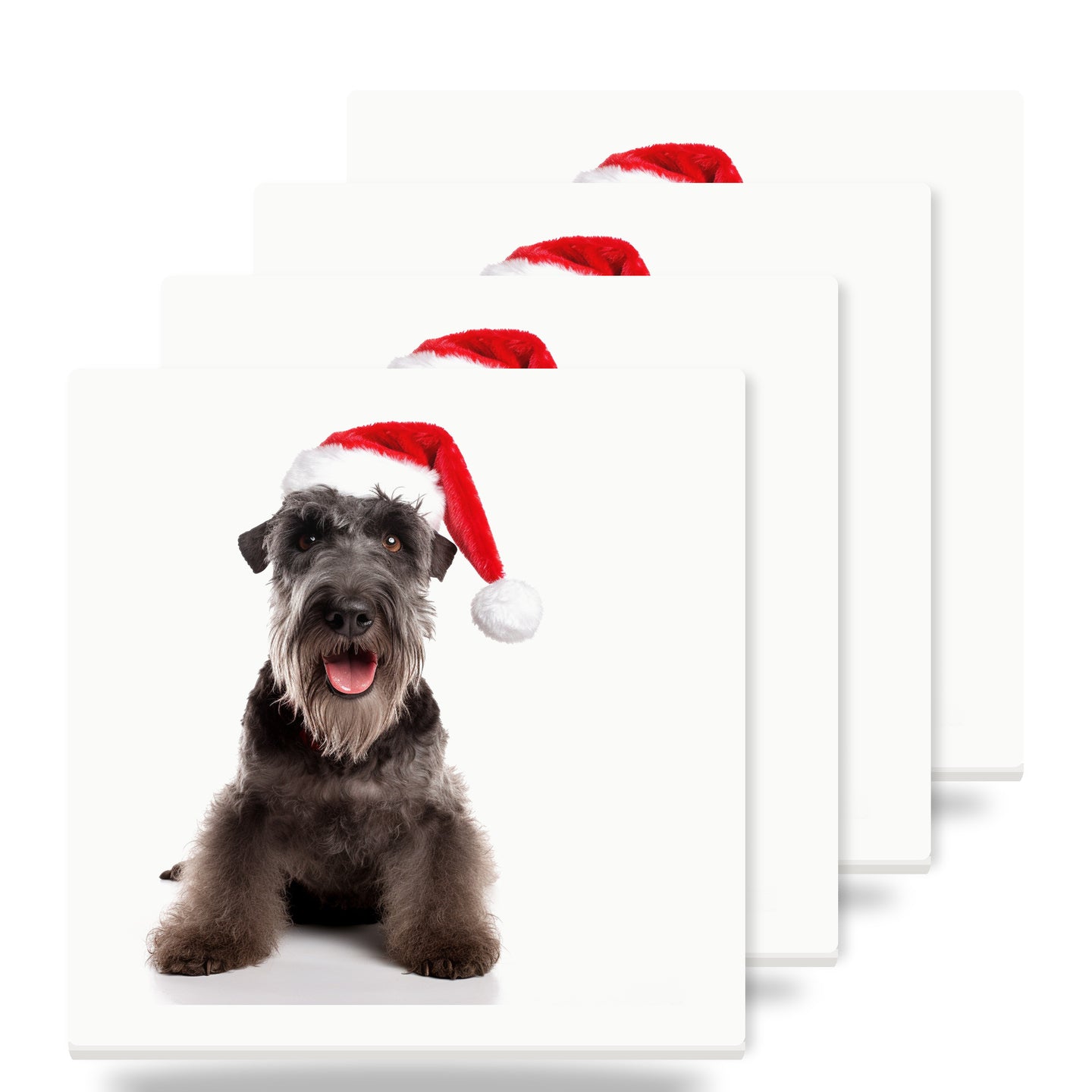 Kerry Blue Terrier ceramic coasters set of 4