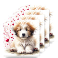 Bearded Collie ceramic coasters set of 4
