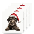 Scottish Deerhound Puppy ceramic coasters set of 4