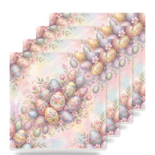 Easter Pastel Eggs ceramic coasters set of 4