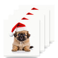 Tibetan Spaniel Puppy ceramic coasters set of 4