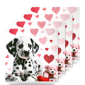 Dalmatian ceramic coasters set of 4