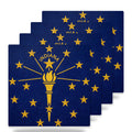 Indiana State Flag ceramic coasters set of 4