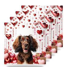 Dachshund ceramic coasters set of 4