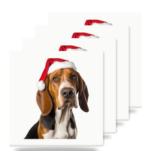 American English Coonhound ceramic coasters set of 4
